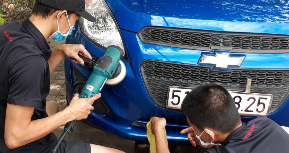 Đánh Bóng Xe Ô Tô 2 đánh bóng xe hơi tại nhà