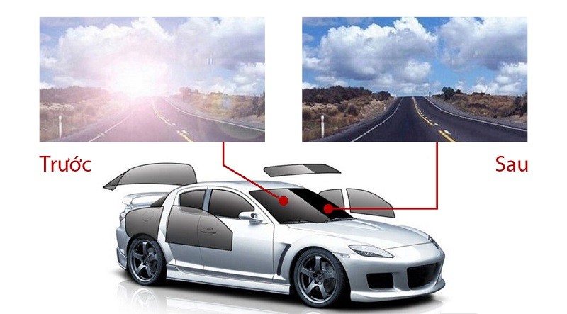Dán Phim Cách Nhiệt Ô Tô 2 Phim cách nhiệt giúp hạn chế tia hồng ngoại đi vào không gian bên trong